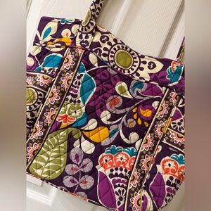 EUC Vera Bradley Plum Crazy Handbag